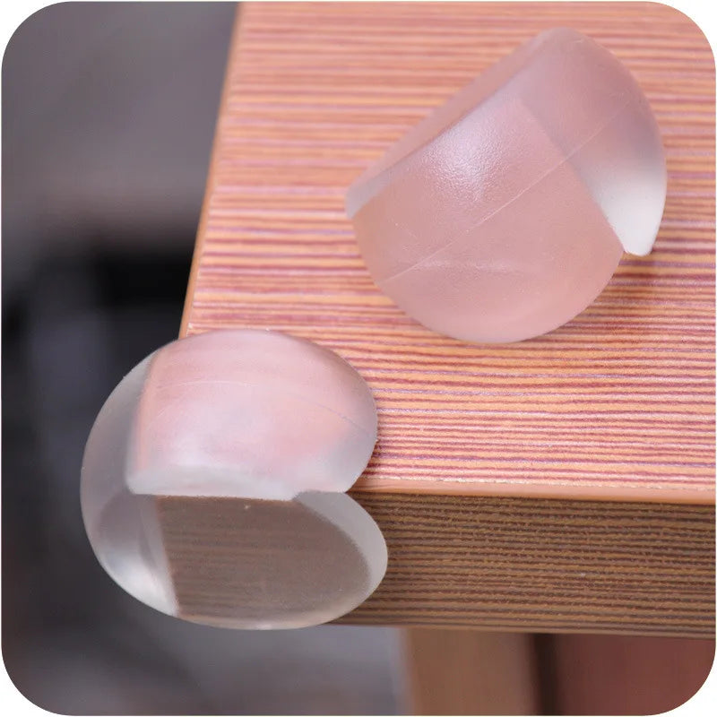 4pcs Transparent Ball Shape Table Corner Protector for Baby Safety Furniture Corner Guards Toddler Anti-Collision Edge Cover