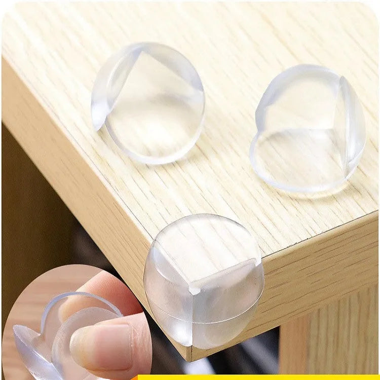 4pcs Transparent Ball Shape Table Corner Protector for Baby Safety Furniture Corner Guards Toddler Anti-Collision Edge Cover