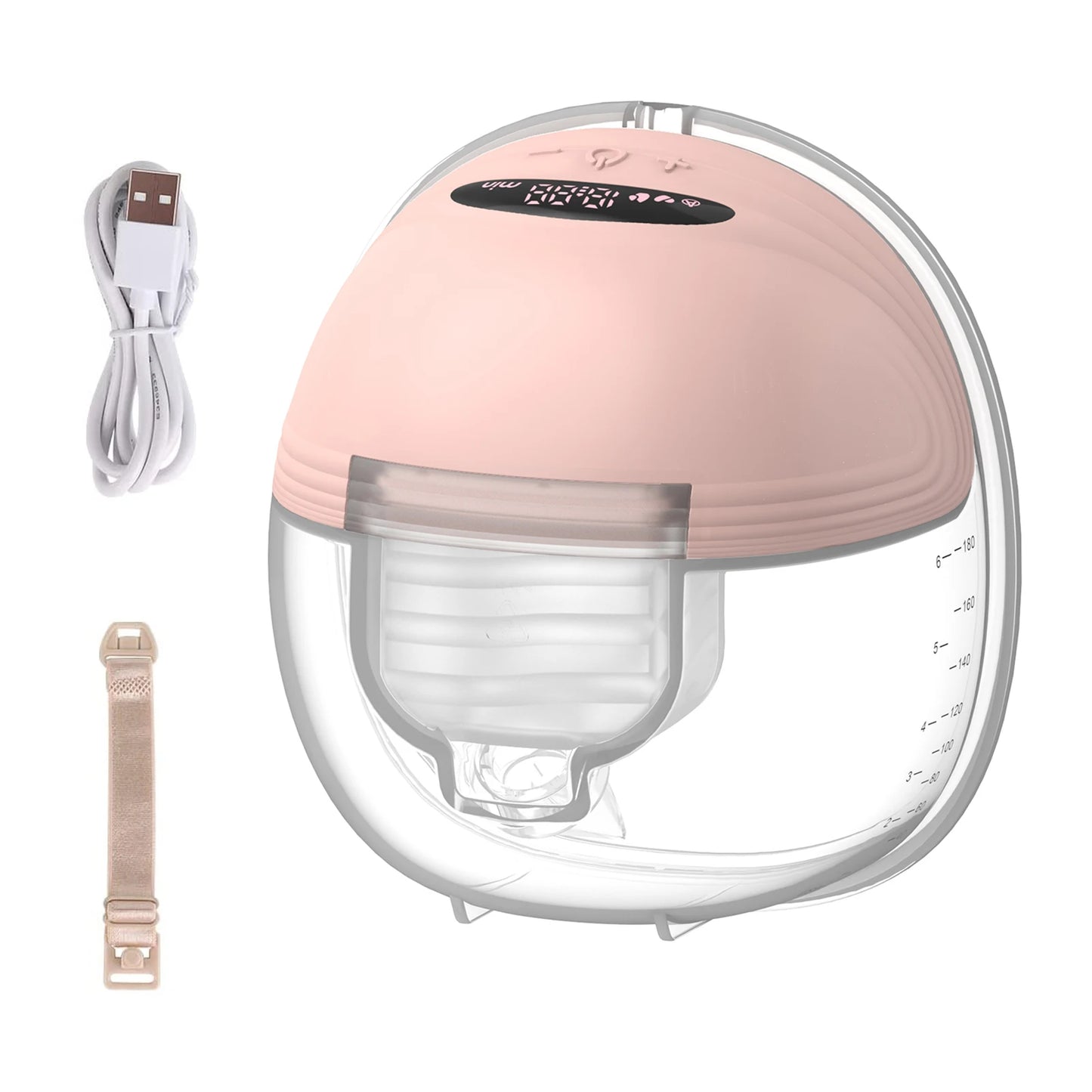 Wearable Breast Pump Hands Free Electric Portable Wearable Breast Pumps Slient BPA-free Breastfeeding Milk Collector