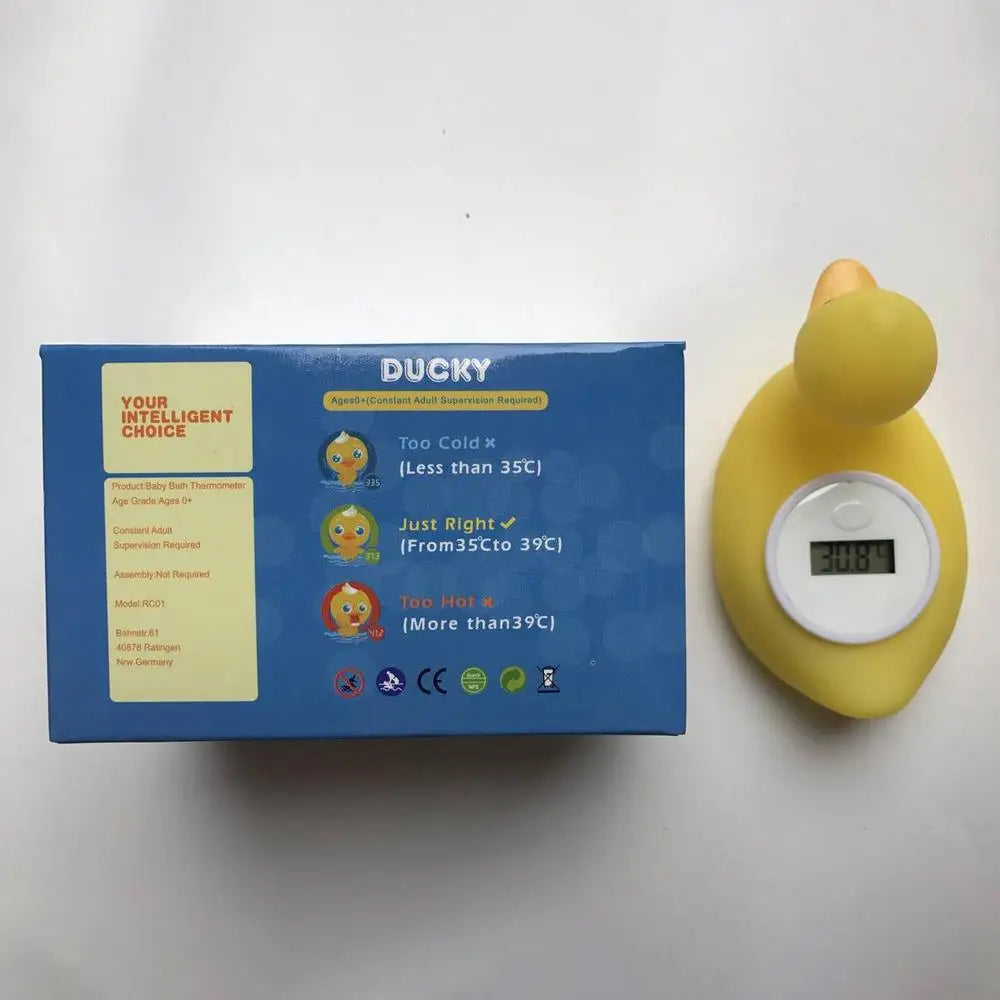 Baby Bath Thermometers Duck Shape Floating Waterproof Bath Temperature Toy Digital Water Temperature Thermometers Fast &