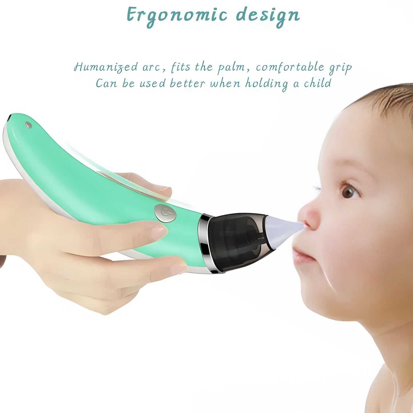 Electric Toddler Snot Aspirators Automatic Newborns Nasal Cleaner Rechargeable Detachable Anti-reflux for Newborn Baby Nursing