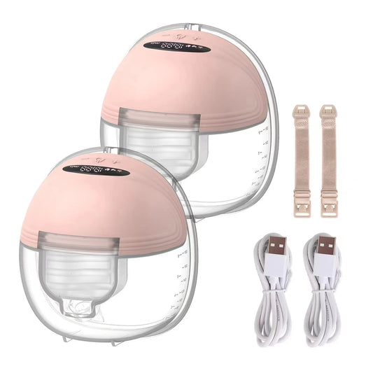 Wearable Breast Pump Hands Free Electric Portable Wearable Breast Pumps Slient BPA-free Breastfeeding Milk Collector