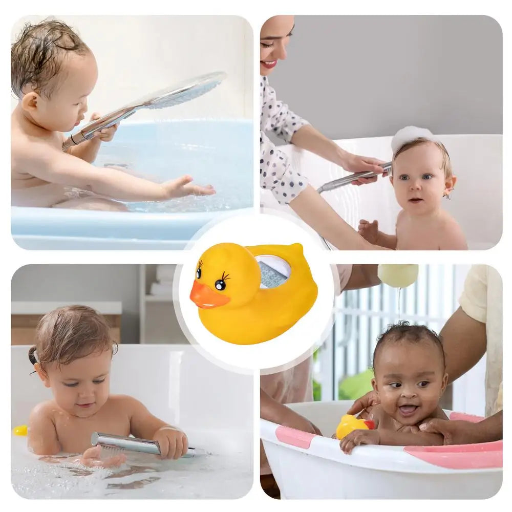 Baby Bath Thermometers Duck Shape Floating Waterproof Bath Temperature Toy Digital Water Temperature Thermometers Fast &