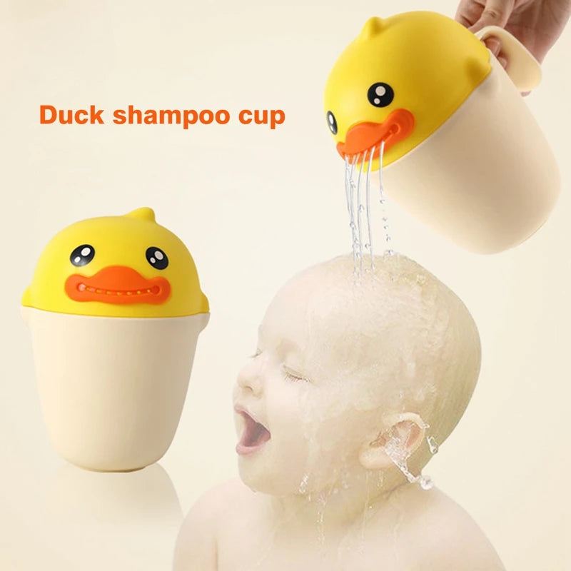 Kids Shampoo Rinse Cup Bath Shower Washing Head Children Bathing Baby Shower Spoons Child Washing Bathroom Accessories