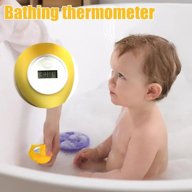 Baby Bath Thermometers Duck Shape Floating Waterproof Bath Temperature Toy Digital Water Temperature Thermometers Fast &