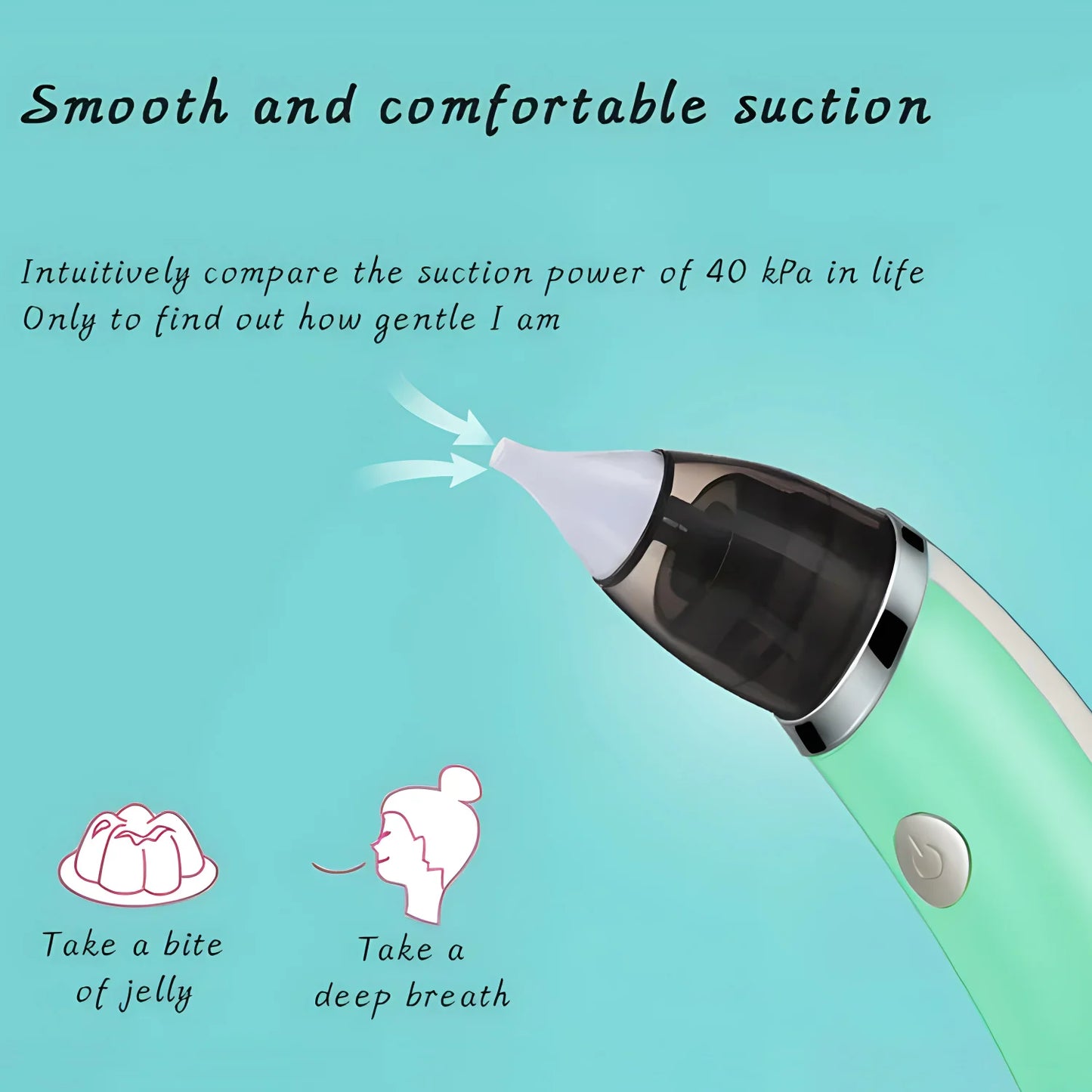 Electric Toddler Snot Aspirators Automatic Newborns Nasal Cleaner Rechargeable Detachable Anti-reflux for Newborn Baby Nursing