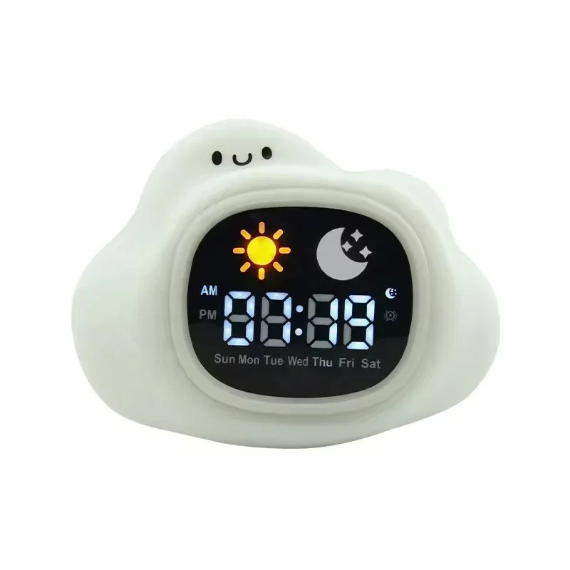 Adorable Cloud Shape Baby Kid Adult White noise Sound Machine Smart Wake Up Light sleep trainer Alarm Clock night lamp