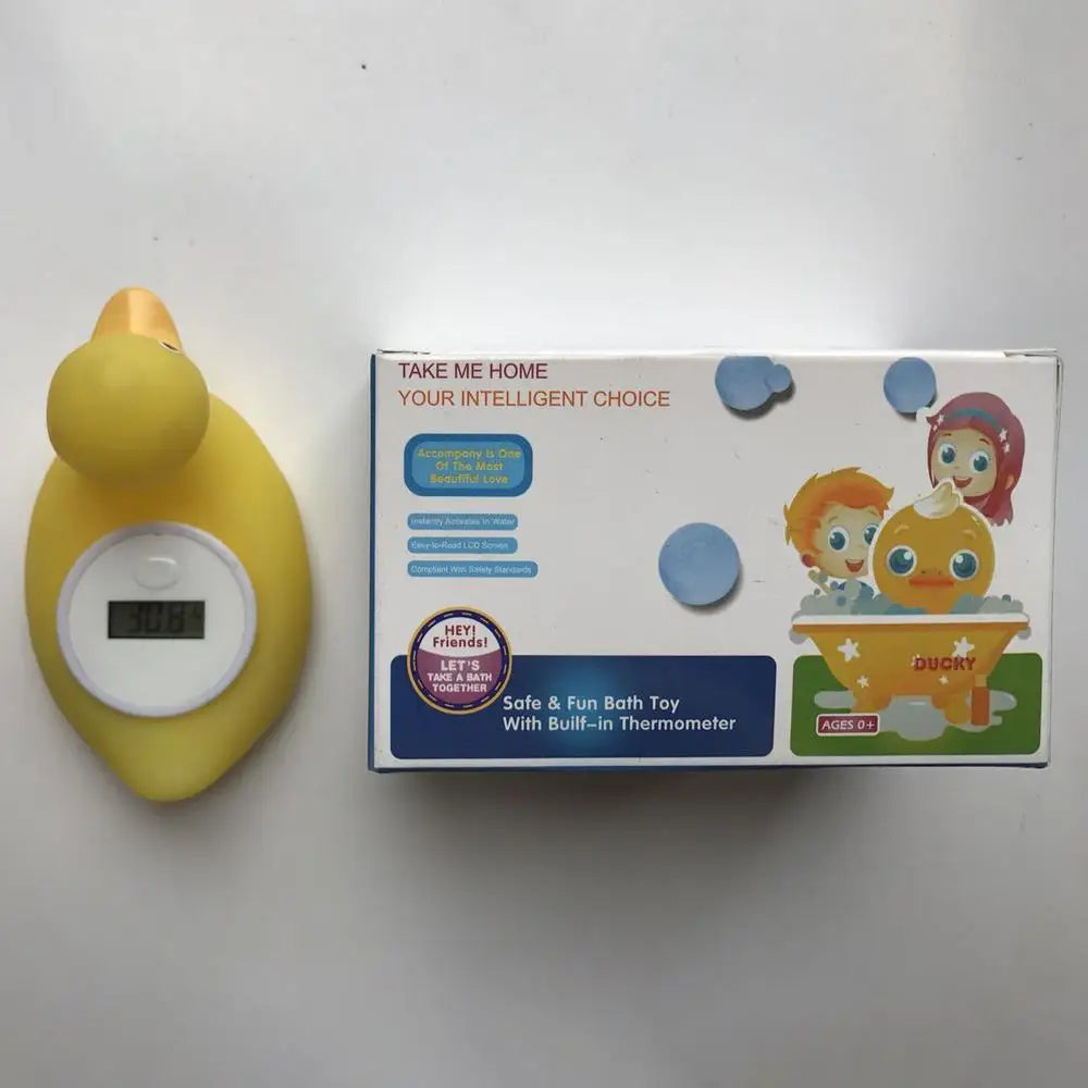 Baby Bath Thermometers Duck Shape Floating Waterproof Bath Temperature Toy Digital Water Temperature Thermometers Fast &