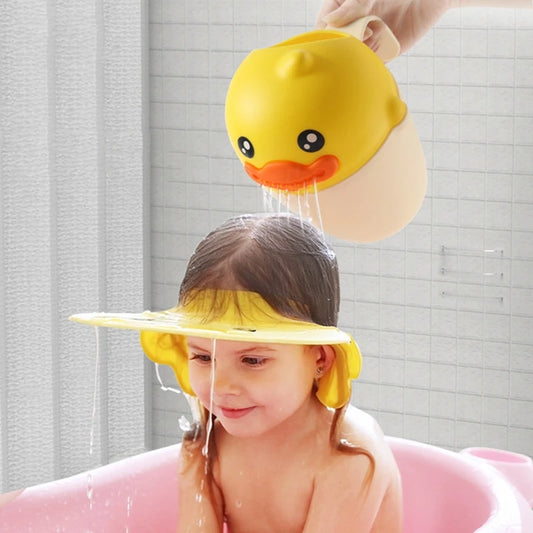 Kids Shampoo Rinse Cup Bath Shower Washing Head Children Bathing Baby Shower Spoons Child Washing Bathroom Accessories