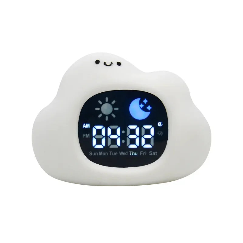 Adorable Cloud Shape Baby Kid Adult White noise Sound Machine Smart Wake Up Light sleep trainer Alarm Clock night lamp